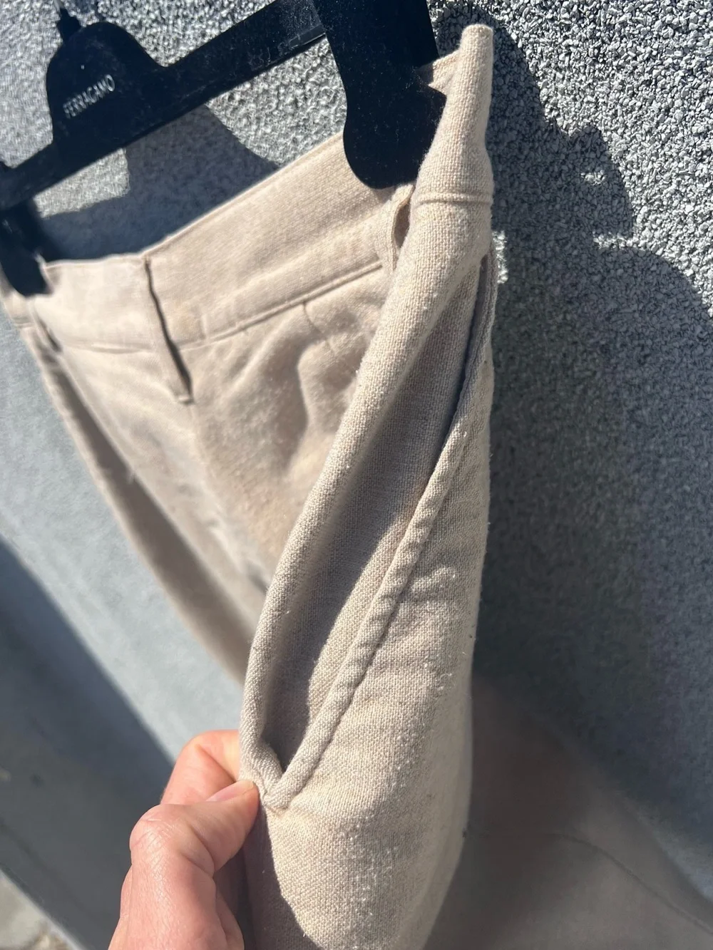 Classic Men's Cream Dress Pants